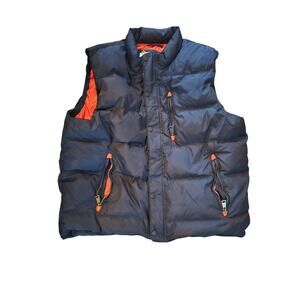 Men's Orvis Puffer Vest‎ Navy Blue Size XL